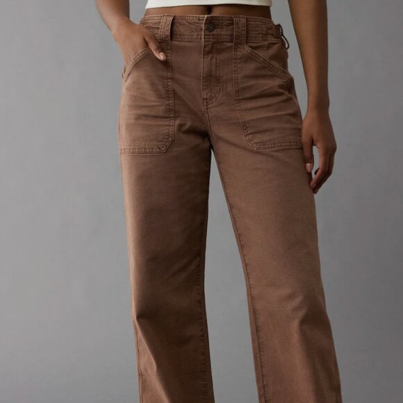 American Eagle Outfitters Denim - american eagle stretch high-waisted stovepipe utility pant